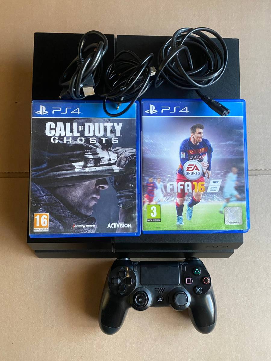 PlayStation PS4 CONSOLE* 1TH HDD*MODELCUH1003A*2 GAMES *500 GB HDD
